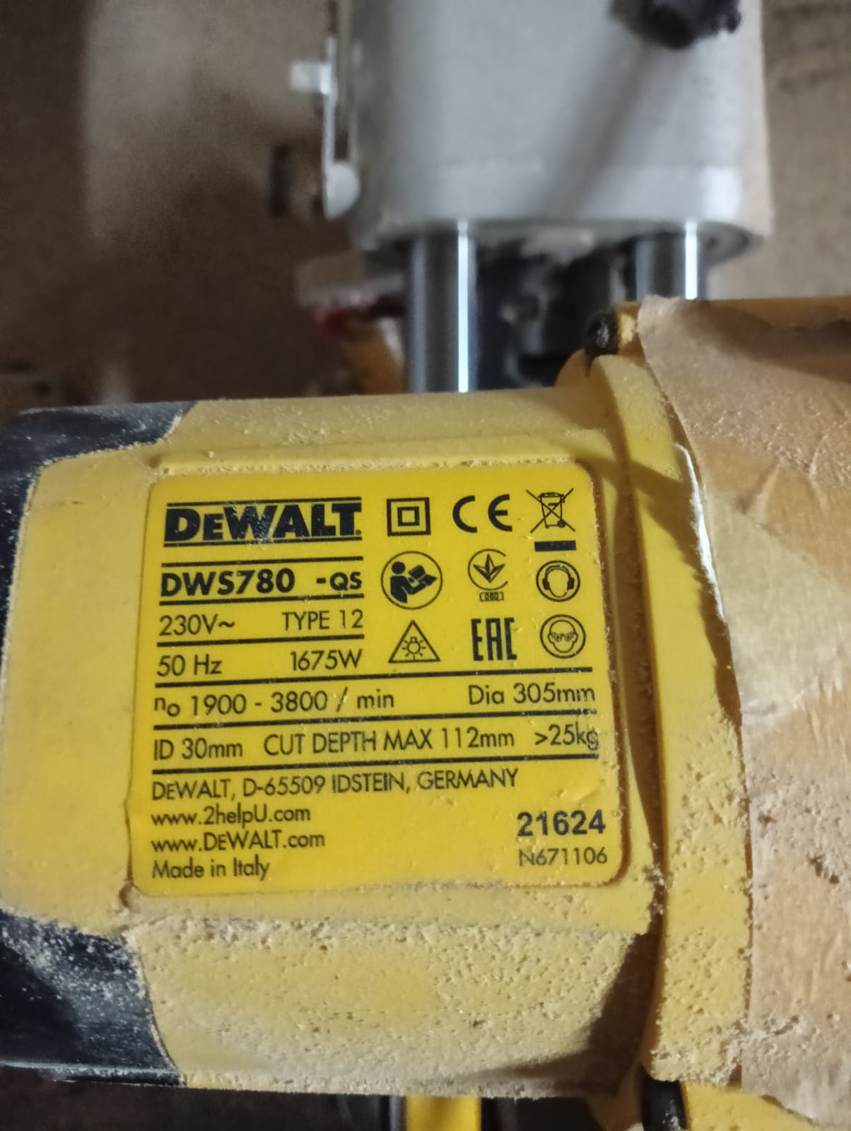 Ukośnica Dewalt DWS 780 - obrazek 2